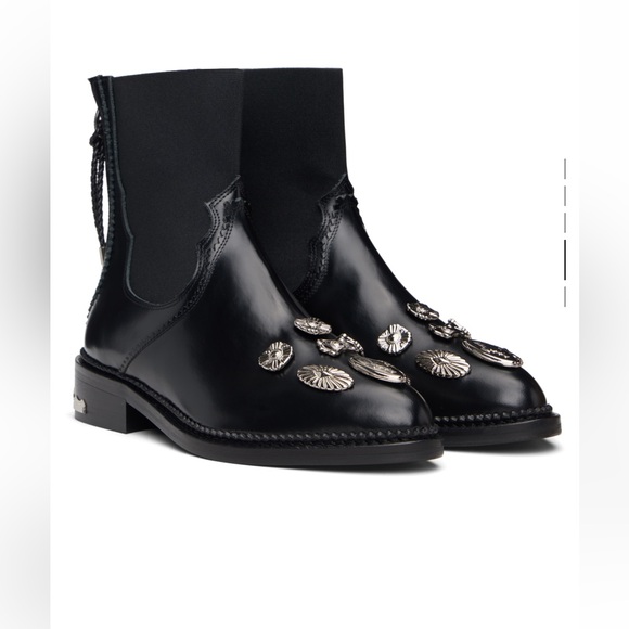 TOGA Pulla Shoes - Toga black Polido boots